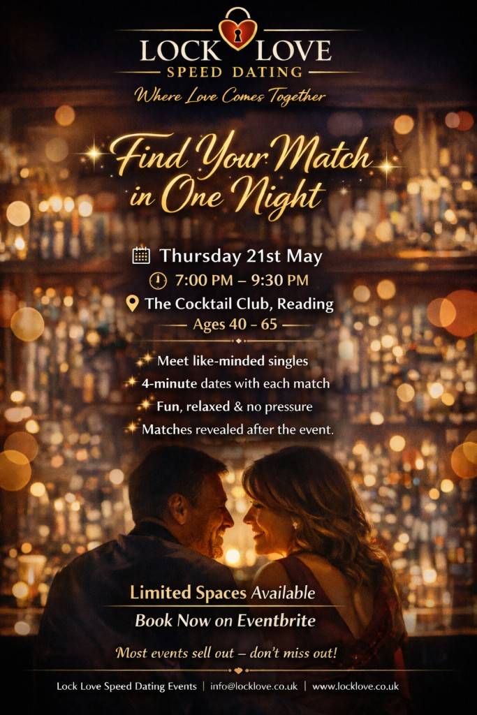 Speed dating event advertisement design